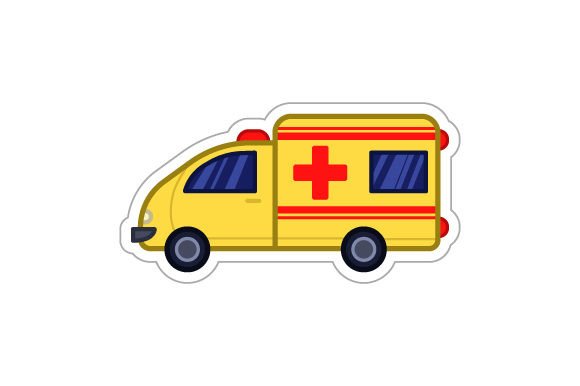 Ambulance - Sticker: A Designer's Review for Real Embroidery Projects