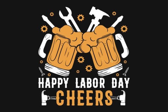 Beer Labor Day Typography SVG Vector Review