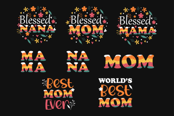 Mother Day Mom Typography SVG T-shirt Review