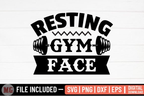 Resting Gym Face SVG Design Review