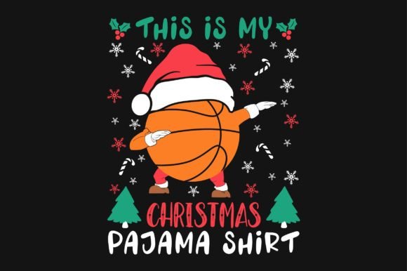 Santa Claus Basketball SVG Vector Shirt