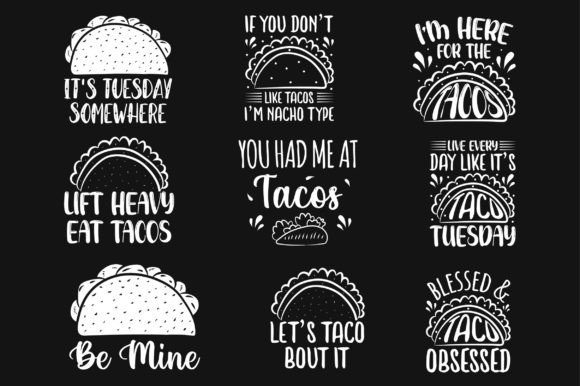 Tacos Typography SVG T-shirt Bundle Review