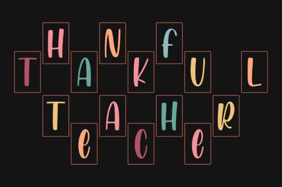 Thankful Teacher Thanksgiving SVG Design Review