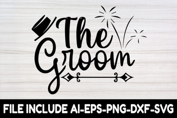 Wedding SVG Design, the Groom: A Designer's Stitch Test